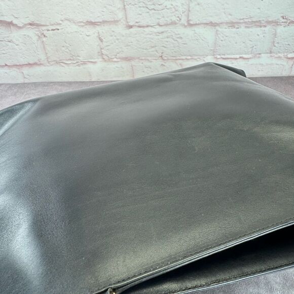 Gucci Bamboo Black Leather Top Handle Vintage Handbag - Picture 7 of 13